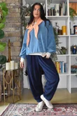 Terry B Relaxed Tapered Jogger Navy